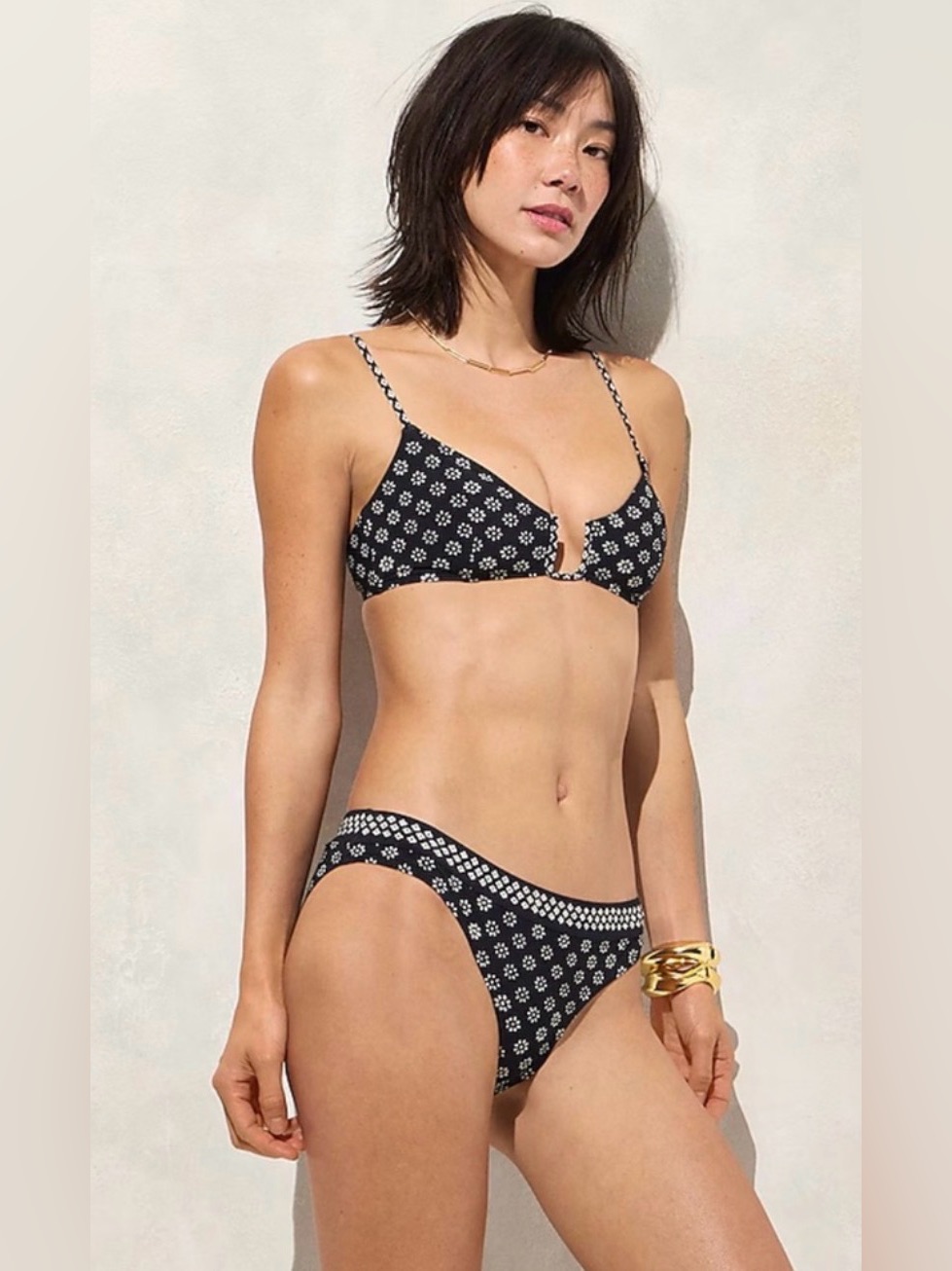 J.Crew Ronnie Bikini Bottom In Faded Black